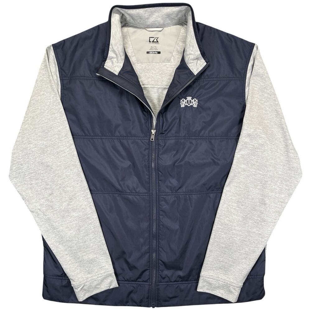 Cutter & Buck Men’s XL CB DryTec Long Sleeve Lightweight Golf Jacket Navy